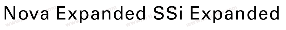 Nova Expanded SSi Expanded Italic字体转换